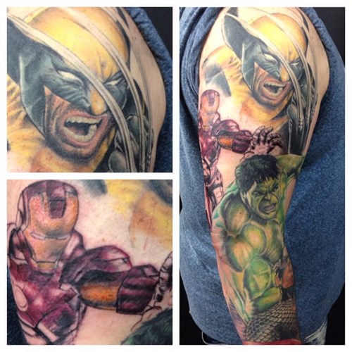 Not Sure If Marvel Tattoo Sleeve is Awesome or Worst Decision Ever? -  Superheroes - superheroes, batman, superman, avengers, spiderman, Pokémon GO