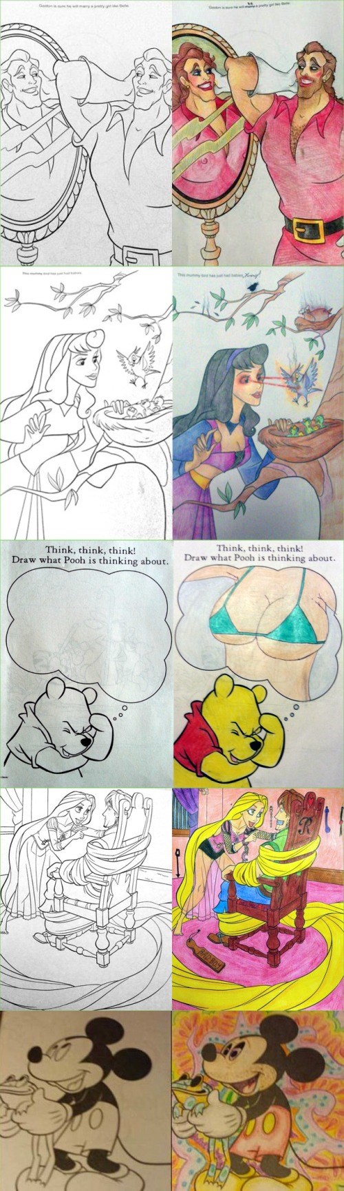 coloring funny adult memes adults hold picdump happens colouring wrong gone childhood disney gets right ruined humor izismile randomoverload 9gag