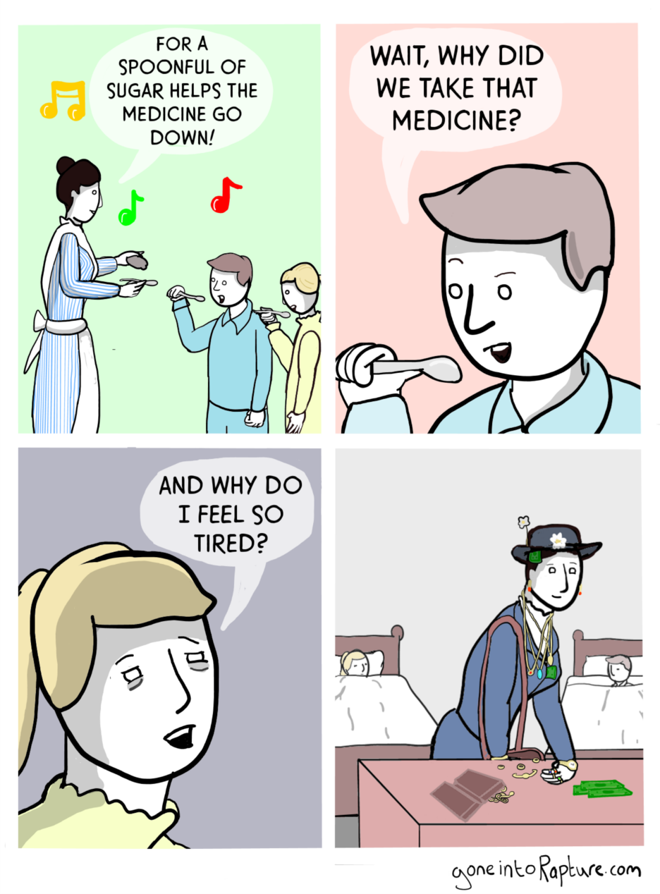A Spoonful of Sugar Helps The Medicine Go Down  Comics 4koma