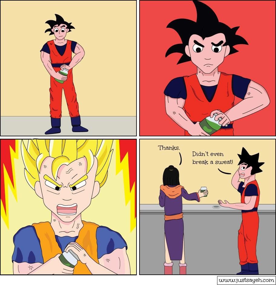 Web Comics - Dragon Ball Z - 4koma comic strip, webcomics, web comics ...