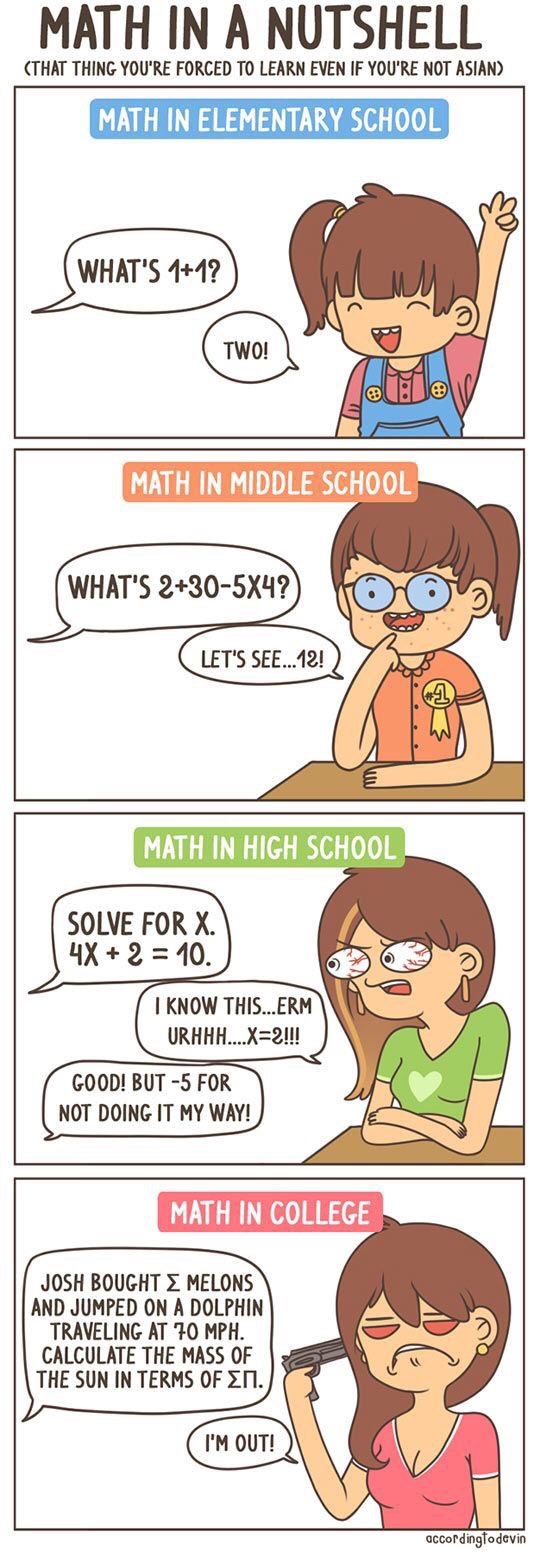 Math in a Nutshell - Web Comics - 4koma comic strip, webcomics, web comics