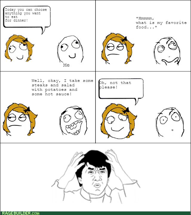 Rage Comics - dinner - Rage Comics - rage comics - Cheezburger