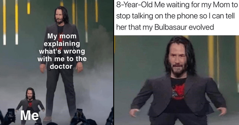 Keanu Reeves As Baby Yoda Meme Keanureeves Babyyodameme Keanureevesandbabyyoda Babyyodaas Keanureevesas Themandalorianmemes Keanureevesmemes En 2020 Keane