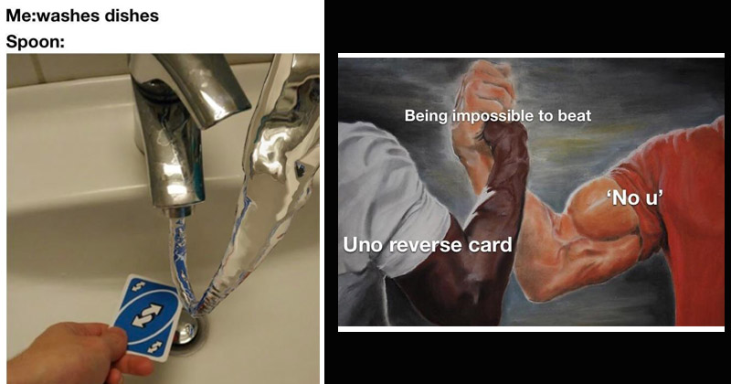 No U Uno Reverse Card | Greeting Card