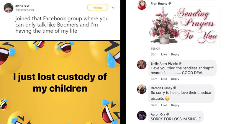 Millennials Flawlessly Mock Baby Boomer Speak In This Hilarious Facebook Group Memebase Funny Memes