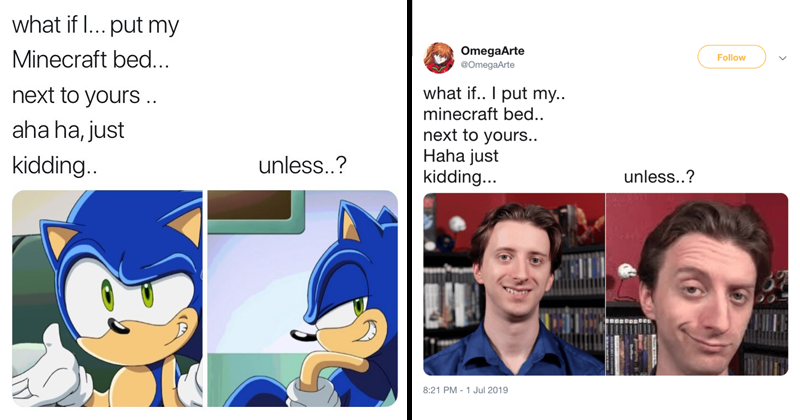 What If We Put Our Minecraft Beds Together Meme