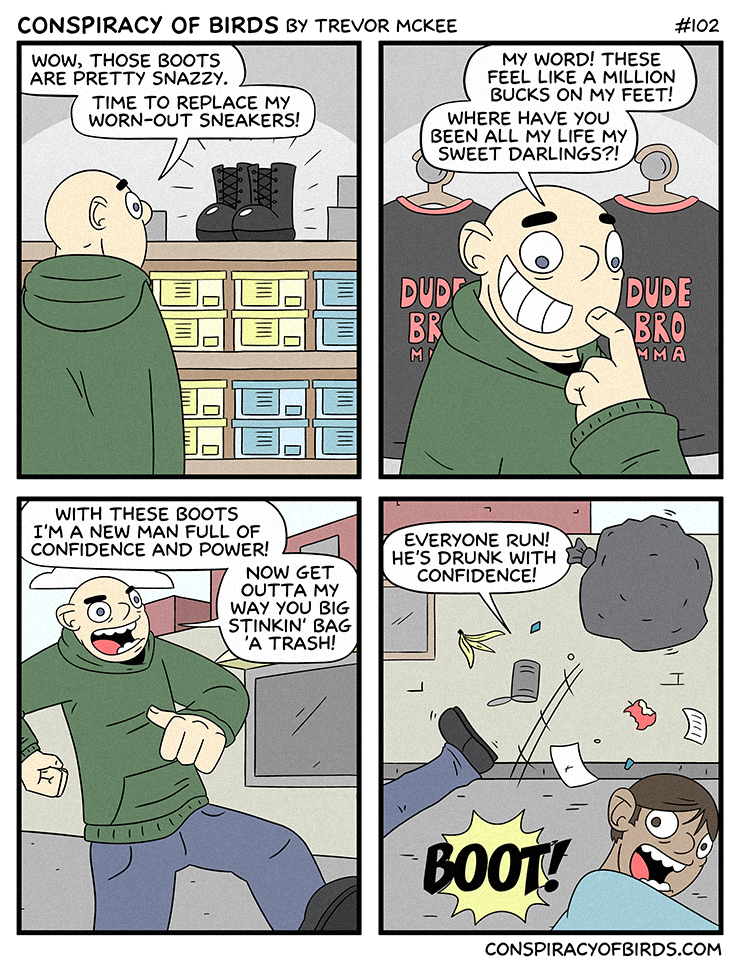 Daddy Needs a New Pair of Shoes?  Comics 4koma comic strip