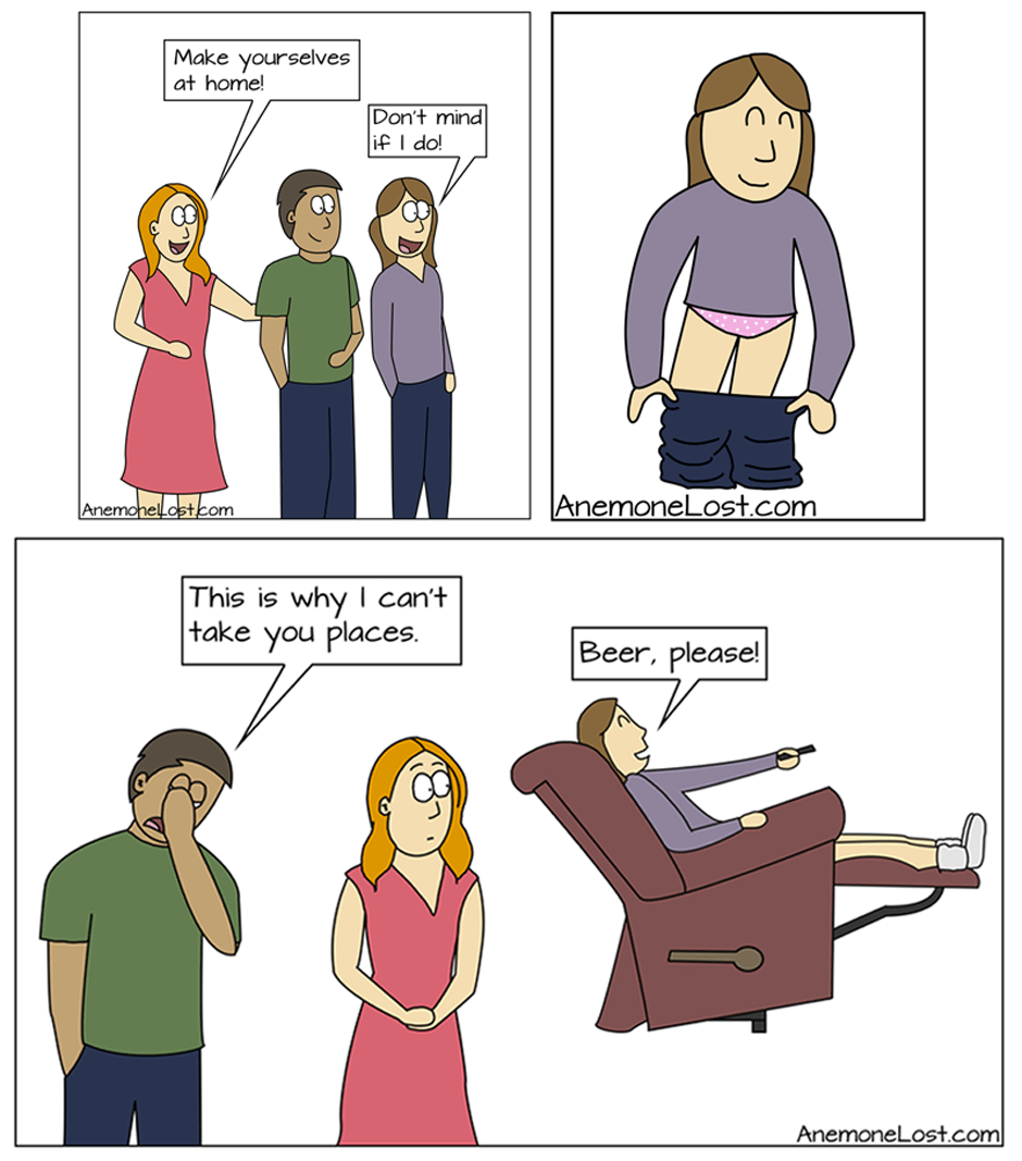Make yourself at home web comics 4koma comic strip webcomics web