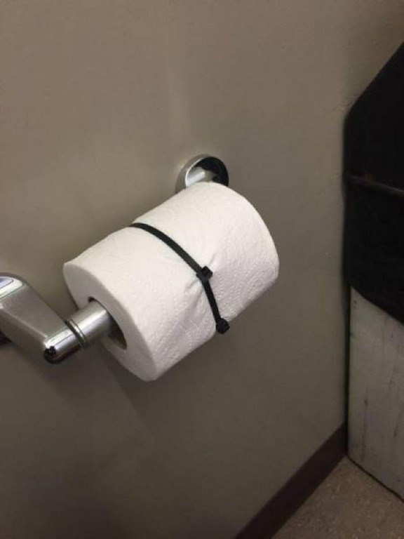 toilet paper tie