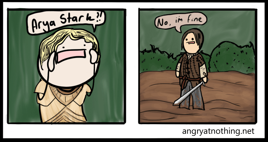 Arya Stark Web Comics 4koma Comic Strip Webcomics Web Comics