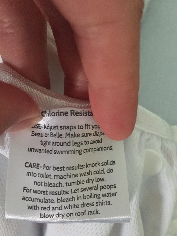 This Swim Diapers Cleaning Instructions Are Oddly Spec