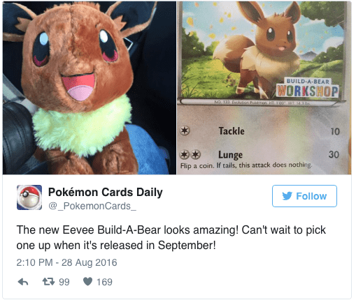 eevee evolutions build a bear