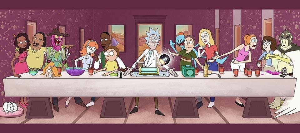 41+ Draw Rick and Morty Anime Style Rick and morty&#039;s last supper