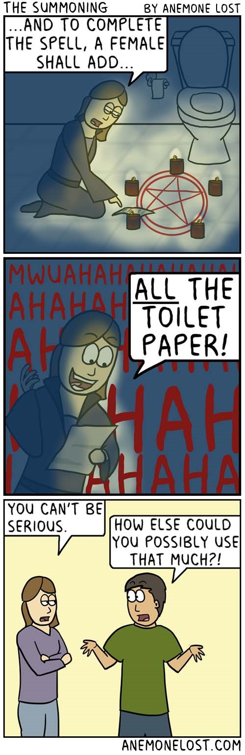 Where All the Toilet Paper Goes  Comics 4koma comic strip