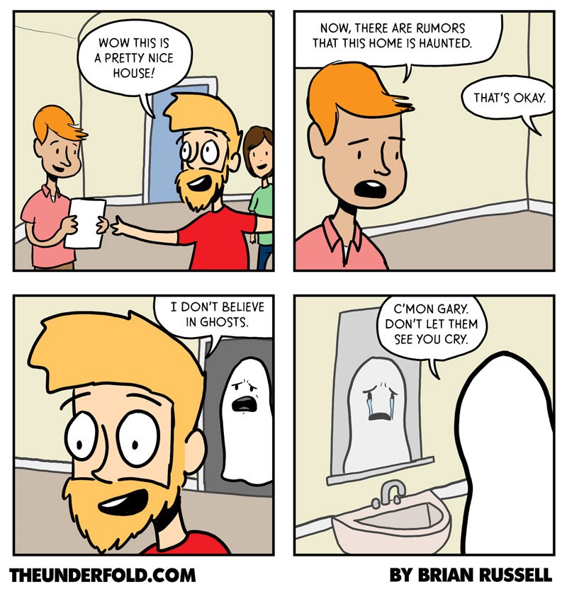 Ghosts Need Support Too - Web Comics - 4koma comic strip, webcomics ...