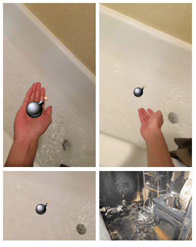 bath bomb gone wrong