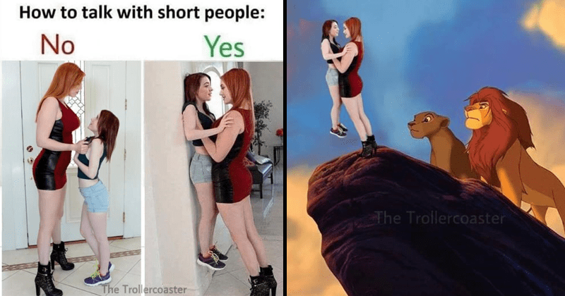 This Tall Woman Lifting Short Woman Porn Meme Is Dominating Our Horny Minds Memebase Funny Memes