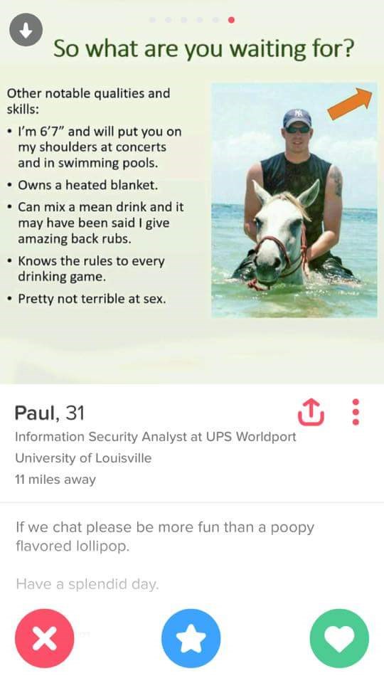 Guy on Tinder Puts His Cards out There, Reveals He's a Definite Full ...
