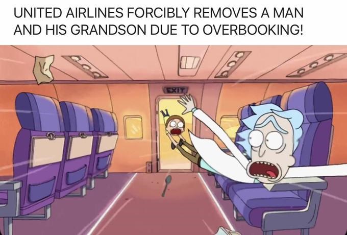 United Airlines Funny Memes About "Re-accommodation ...