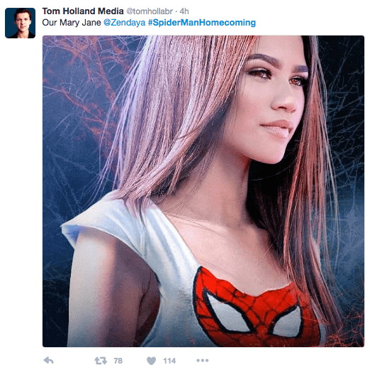 Twitter Reacts to Spider-Man Homecoming's Decision For Zendaya As Mary Jane  Watson - Geek Universe - Geek | Fanart | Cosplay | Pokémon GO | Geek Memes  | Funny pictures
