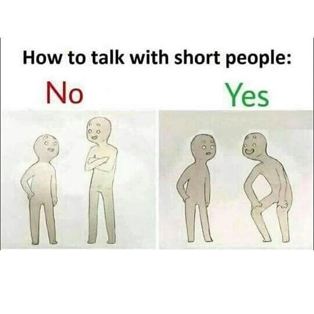 Resultado de imagen para how to talk to short people