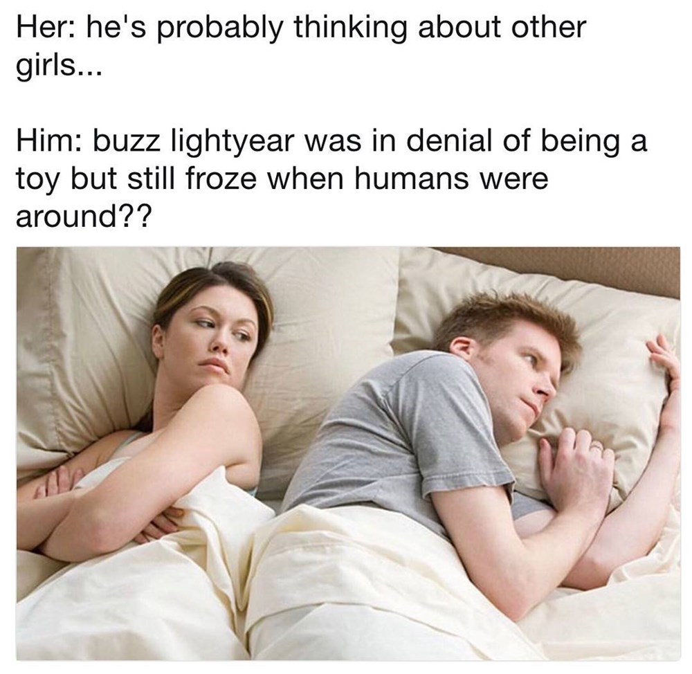 Guy Thinking In Bed Meme Template