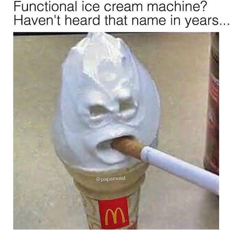 Mcdonalds ice deals cream machine broken