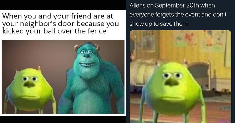 Monsters Inc Meme Template Youtube