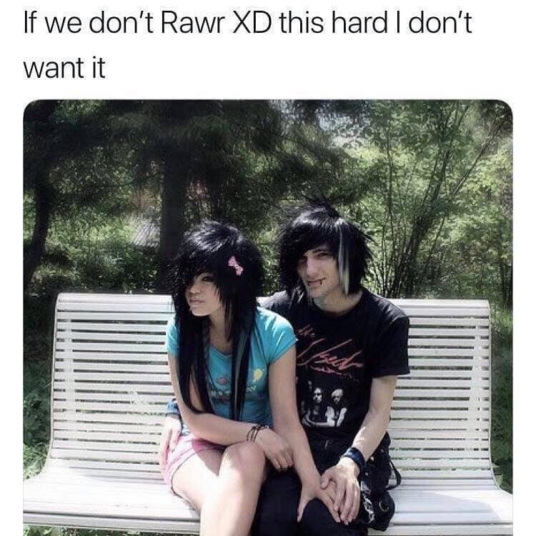 Rawr XD Memes - If you have a meme you want posted to the page just send it  in and it'll be posted! #RawrXD #RawrXDMemes #Emo #Scene #Memes #Meme  ~Alyssa XD