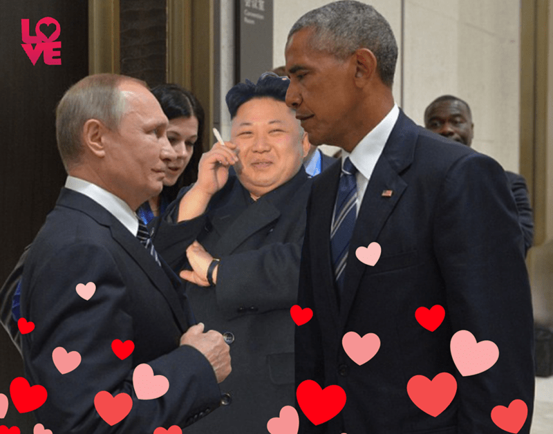 This Intense Stare Between Obama and Putin Started a Photoshop Battle
