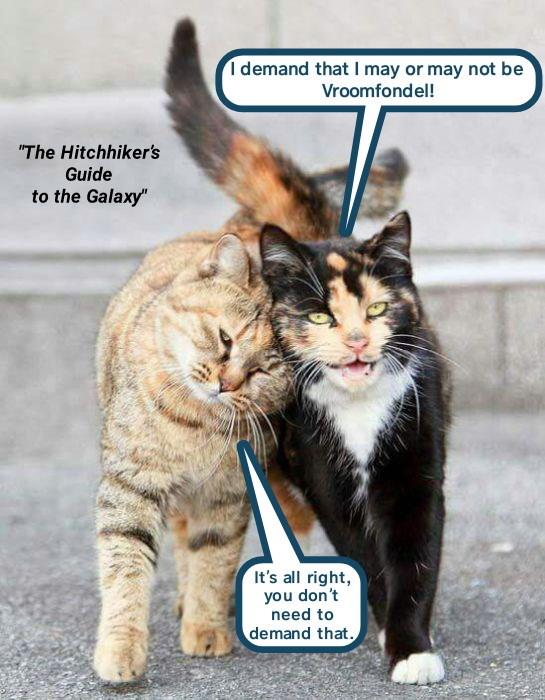 "The Hitchhiker’s Guide to the Galaxy" the philosoFURs Lolcats