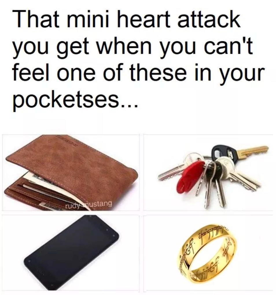 Keys, Wallet, Phone, Precious Memebase Funny Memes