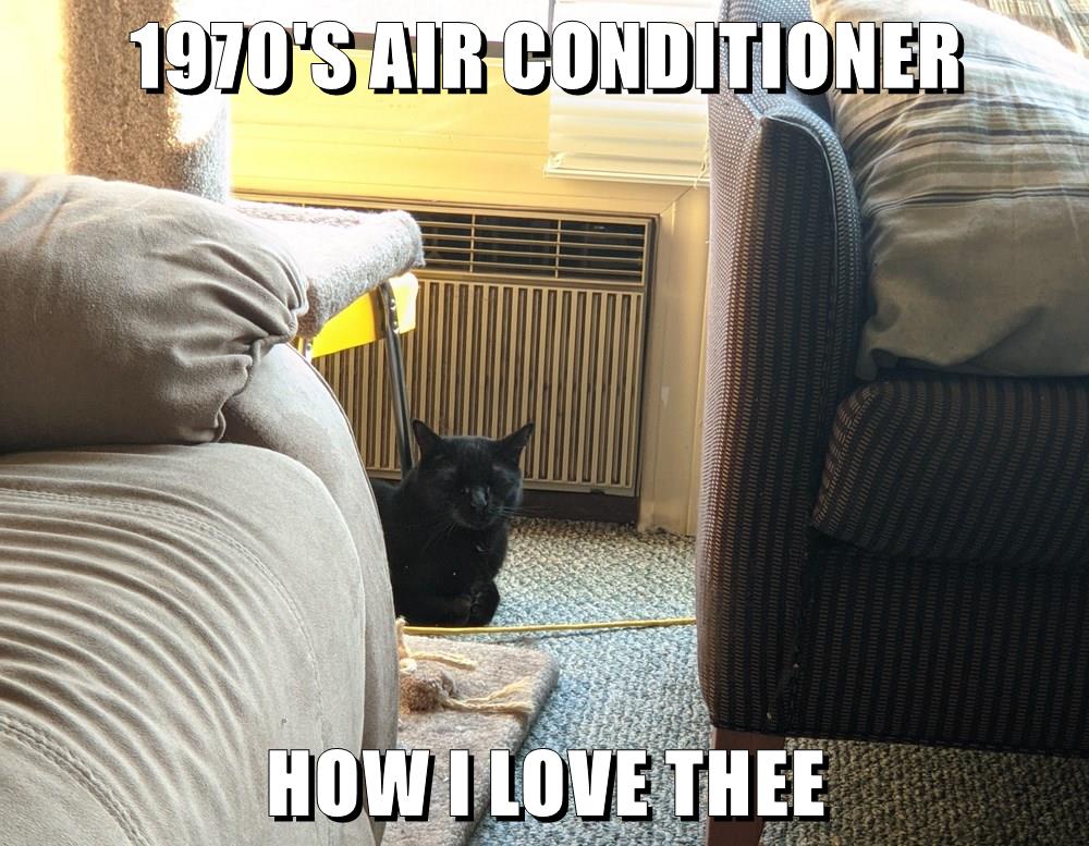 1970'S AIR CONDITIONER Lolcats lol cat memes funny cats funny cat pictures with words