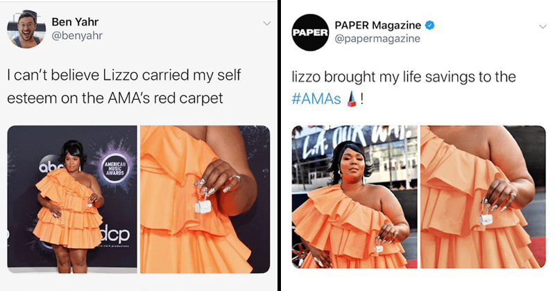 Lizzo S Incredibly Tiny Purse Won The Amas Memebase Funny Memes