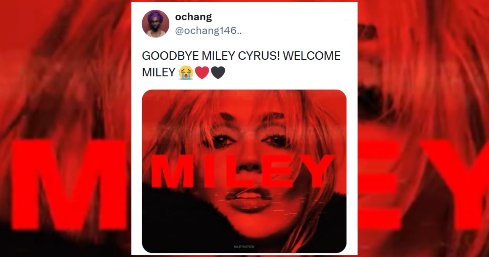 'You can change your hair and you can change your clothes': Miley Cyrus ...