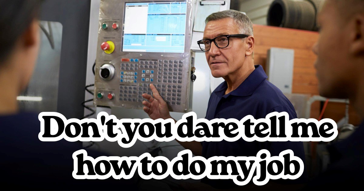 Teenage manufacturing plant trainee cuts 40 units wrong, blames his Chief Designer trainer, and gets him reprimanded after the trainer snaps back in anger: 'He thought he could boss me around'