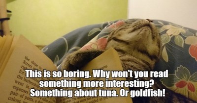 Yeah, let's read something about goldfish