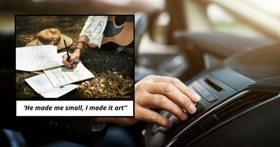 Aspiring musician gets ghosted and blamed by toxic ex, turns betrayal into a thriving music career and gets revenge as songs about him play on his favorite radio station: 'He made me small, I made it art'