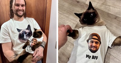 'If we ever move in together you might have to get rid of your cat': Boyfriend adamantly refuses to live with girlfriend's Siamese cat, 4 years later she catches them in the sweetest bromance 