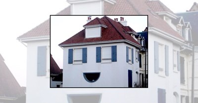 'These houses can't hide their emotions': 22 Funny faces on houses watching the neighborhood with big personalities