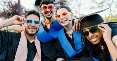 Grad party hostess confronts plus-one guest who didn't introduce herself, guest leaves the party to sit in the car alone: "I didn't know whose house it was." 