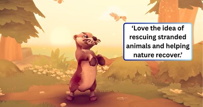 Upcoming video game opens on flood and devastation, but you play as an otter who rescues stranded animals and watches nature reclaiming itself: 'Everybody wants to play as a cute otter!'