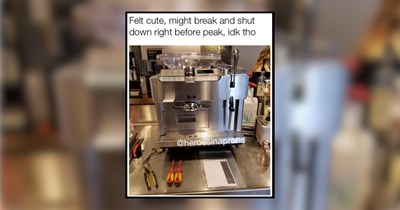 I'll have a double shot espresso with a side of 23 barista memes, please