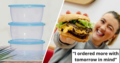 Woman pulls out her own Tupperware to a burger place to save leftovers, friend says the whole thing was embarrassing: 'It's not like I took the box to an all-you-can-eat buffet and stuffed it full'