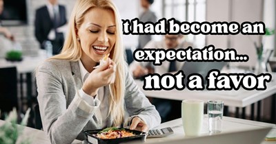 Coworker demands employee keep bringing her lunch to the office after they agreed once, employee refuses when it becomes a daily errand: ‘She's an adult who can get her own lunch’