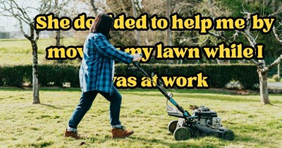 neighbor keeps cutting resident's grass, messing with their fence, and leaving garbage on their front lawn, resident gets the town involved to stop her: ‘She thinks it's her house’