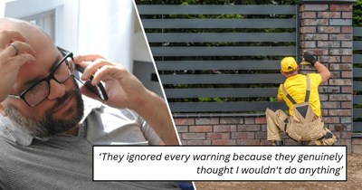 Homeowner tears down fence after giving neighbors a survey, a 30-day notice, and repeated warnings that it was on his property, neighbors sue for $35,000: 'They had the survey. They ignored every warning'