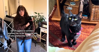'Nobody understood our grief quite like each other': Young woman who lost both her childhood cat and her grandma within six months takes in Phoebe - her grandma's cat, and her late cat's sister - and together, they heal each other.