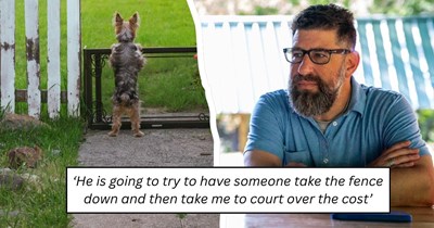 California neighbor blames homeowner's plastic table for a rotting shared fence and demands full payment, only for his own contractor to contradict him: 'It was caused by rot'