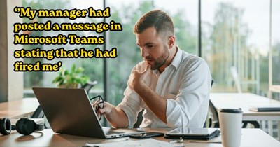 Employee agrees to delay their resignation to help with the transition, only for their manager to announce they were fired instead: 'He posted a 'You're Fired' meme'